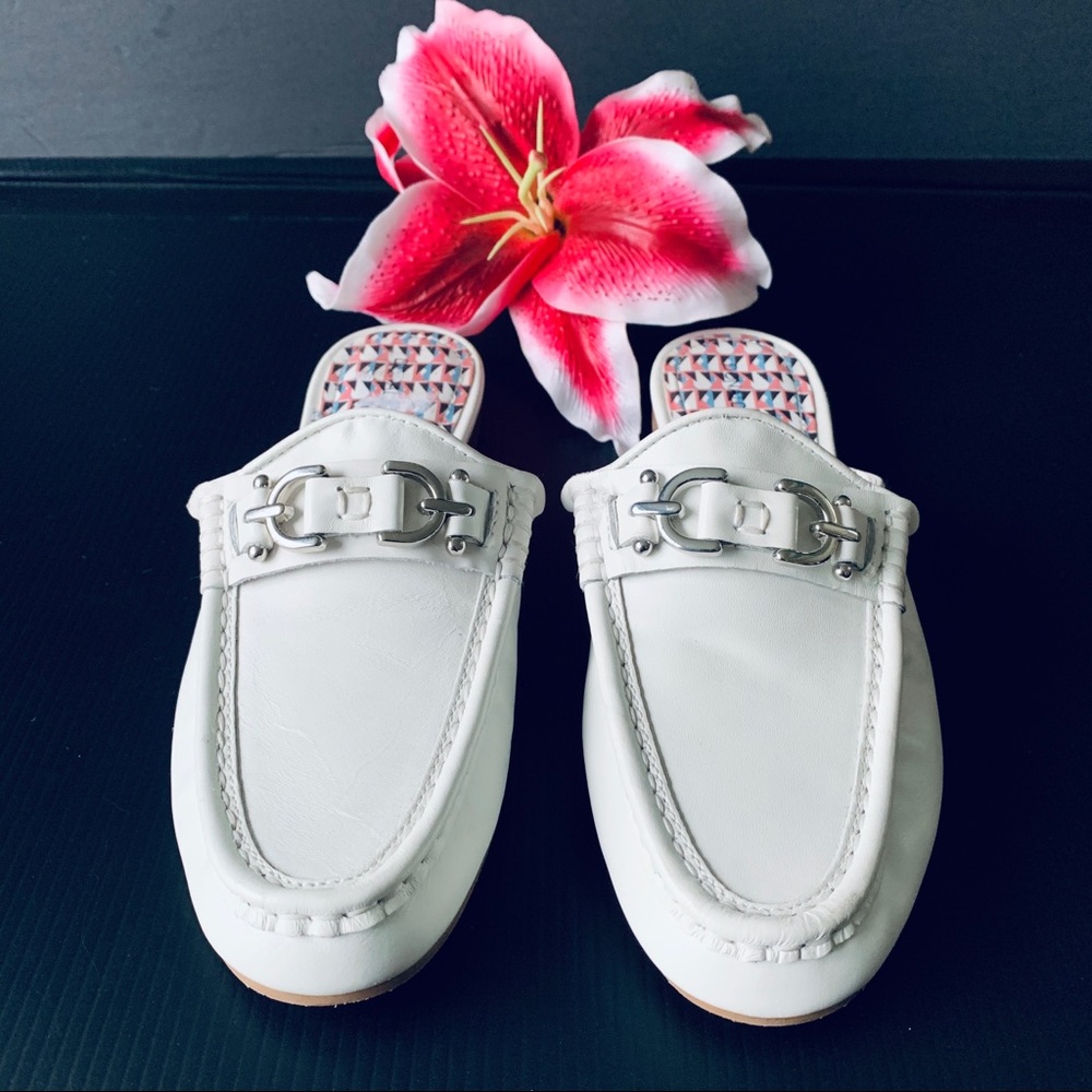 ‼️SOLD‼️DONALD L. PLINER 💐 Leather Slides Size 7.5 - Picture 2 of 6